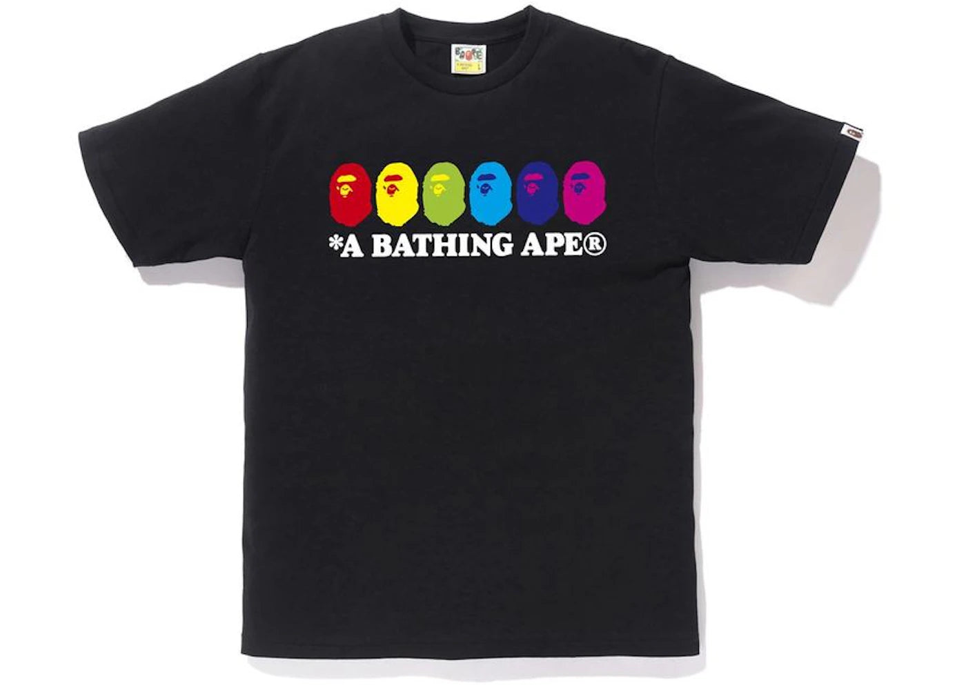 BAPE Color Ape Head Tee Black