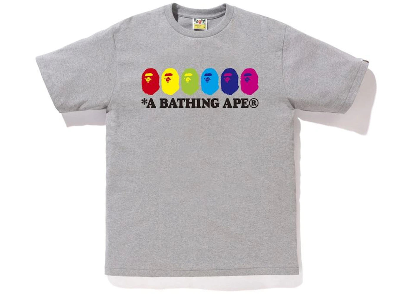 BAPE Color Ape Head Tee Grey