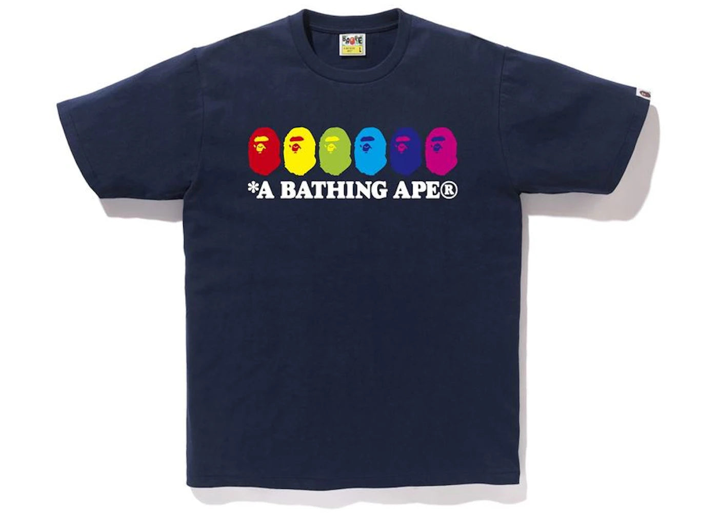 BAPE Color Ape Head Tee Navy