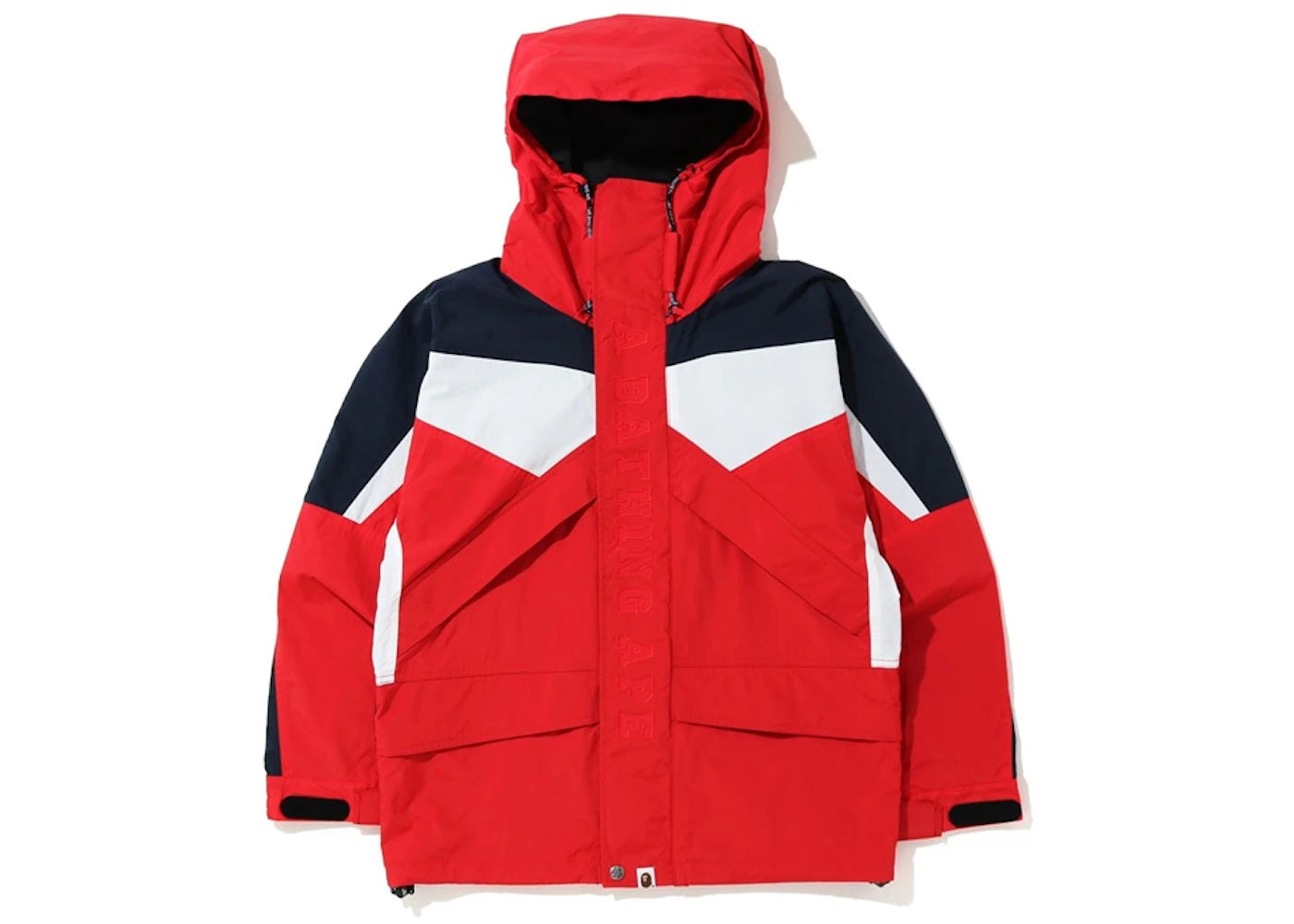 BAPE Color Block Classic Snowboard Jacket Red