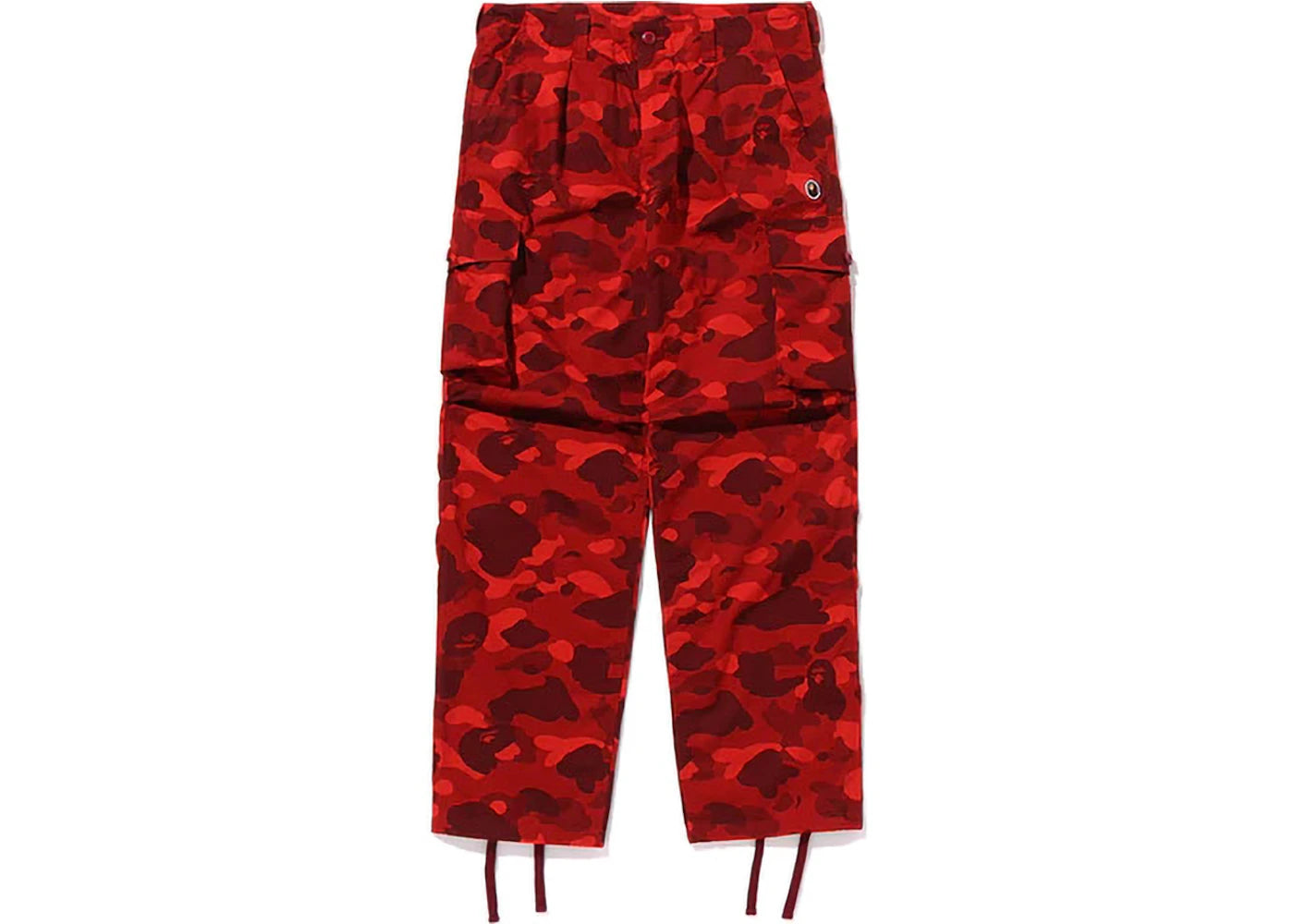 BAPE Color Camo 6 Pocket Pants Red