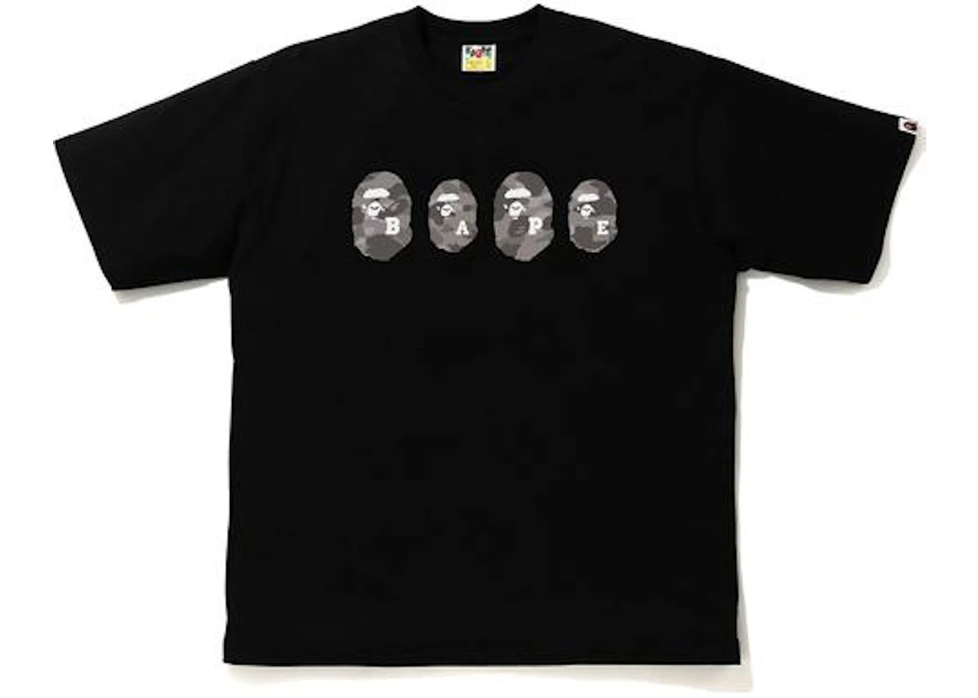 BAPE Color Camo Ape Head Relaxed Tee Black/Gray