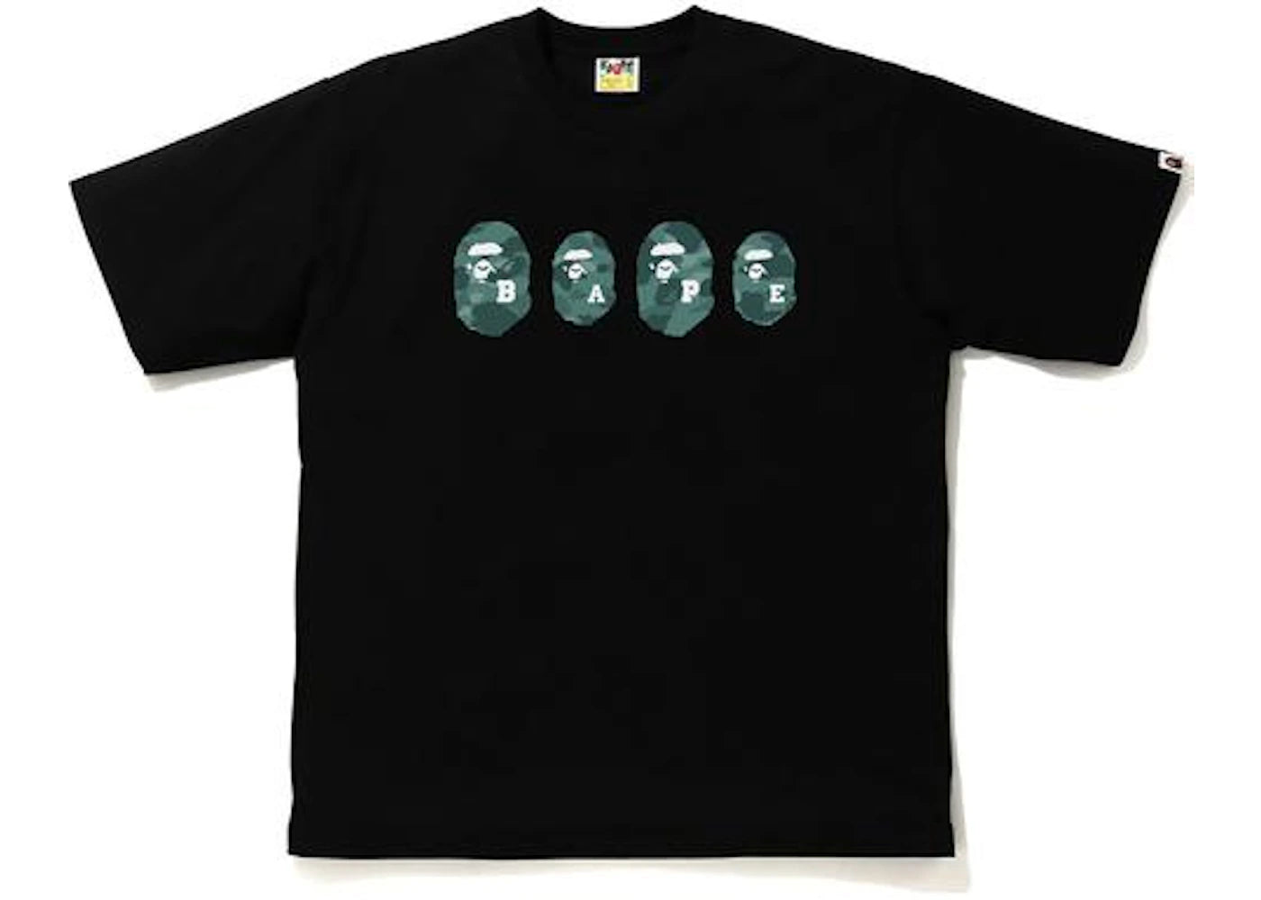 BAPE Color Camo Ape Head Relaxed Tee Black/Green