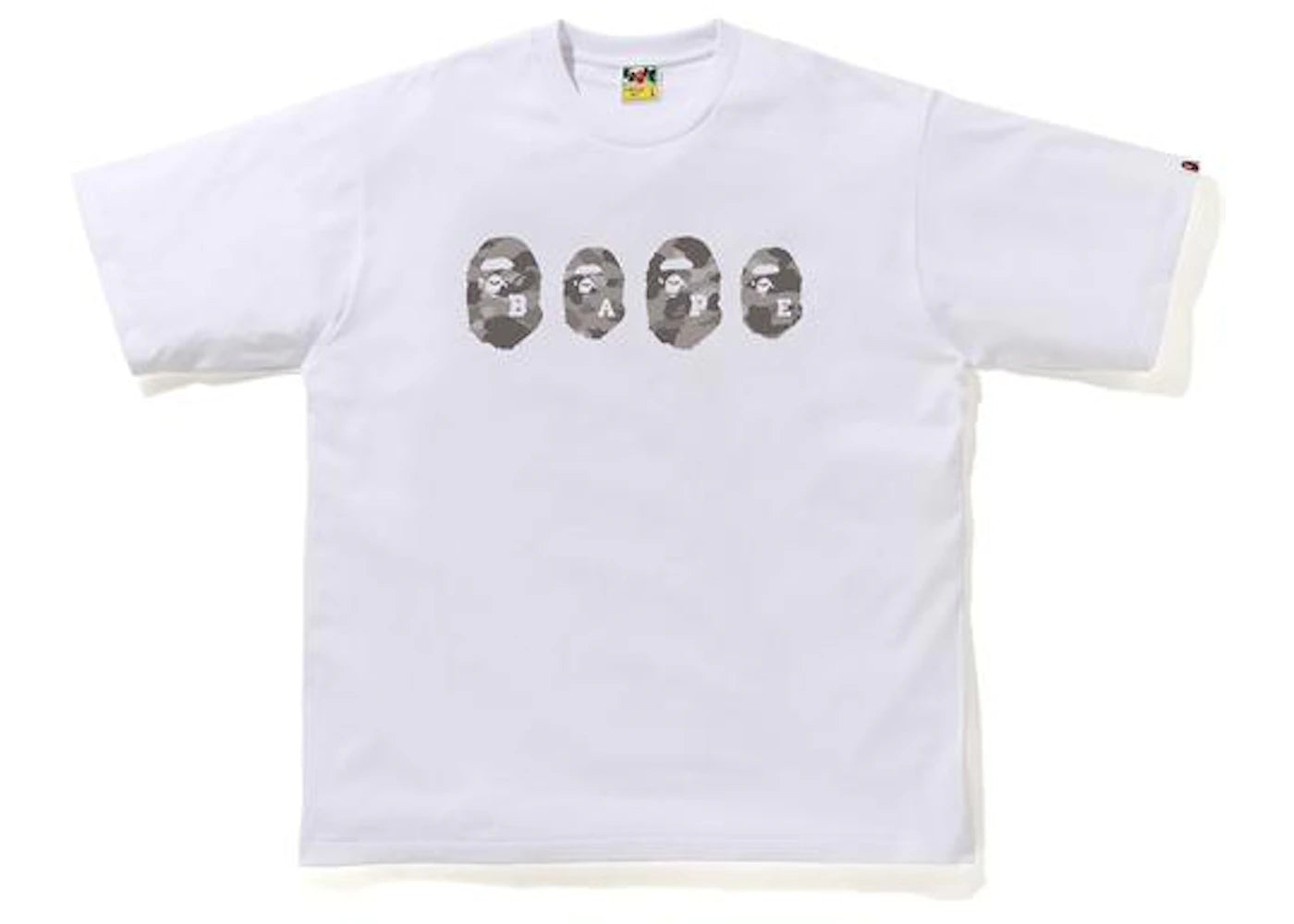 BAPE Color Camo Ape Head Relaxed Tee White/Gray