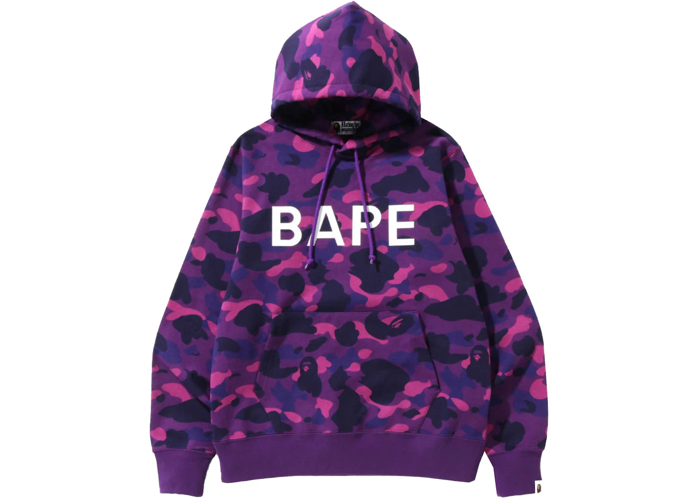 BAPE Color Camo BAPE Pullover Hoodie (SS22) Purple