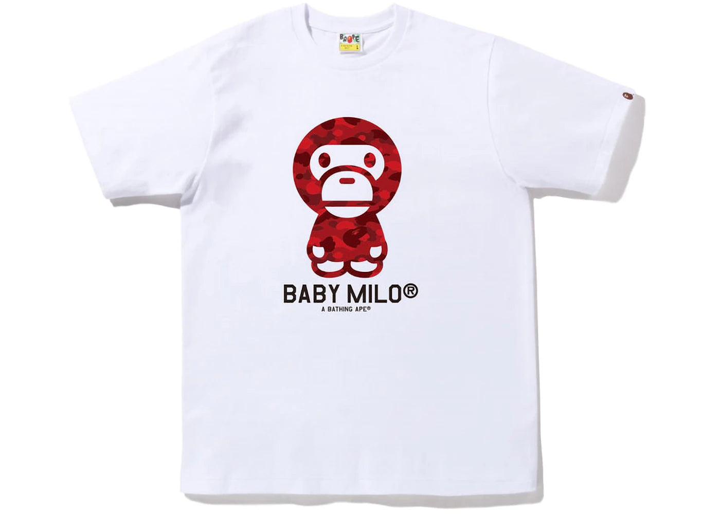 BAPE Color Camo Baby Milo Tee (SS23) White Red