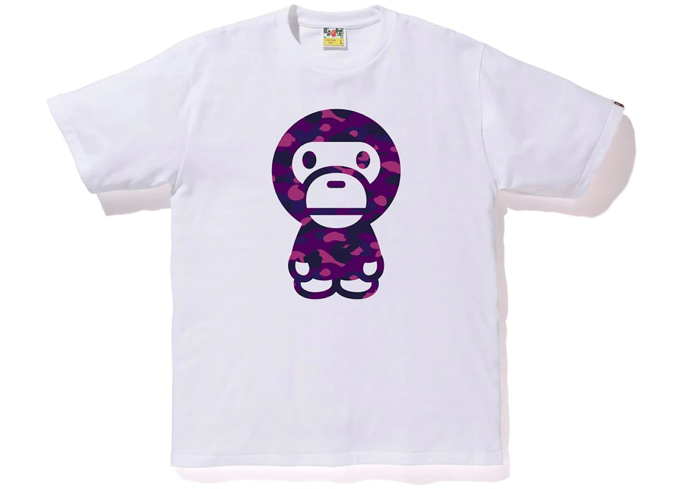 BAPE Color Camo Baby Milo Tee White/Purple