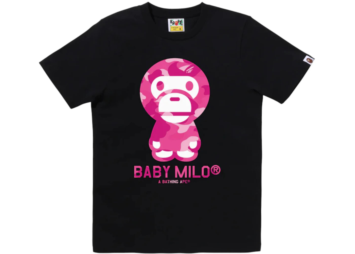 BAPE Color Camo Baby Milo Tee(FW25) Black x Pink