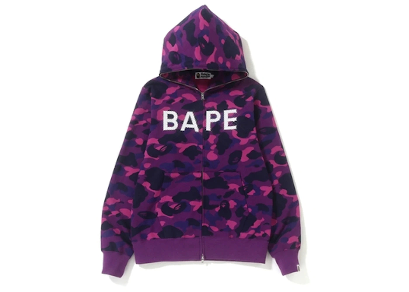 BAPE Color Camo Bape Swarovski Full Zip Hoodie Purple