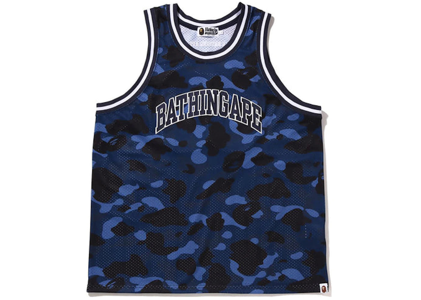 BAPE Color Camo Basketball Tank Top Navy