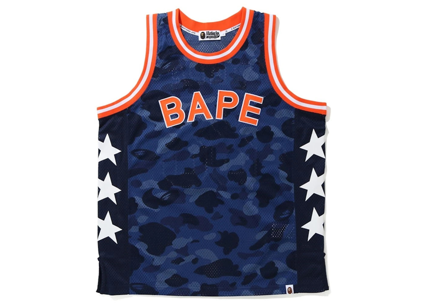 BAPE Color Camo Basketball Tank Top (SS20) Navy
