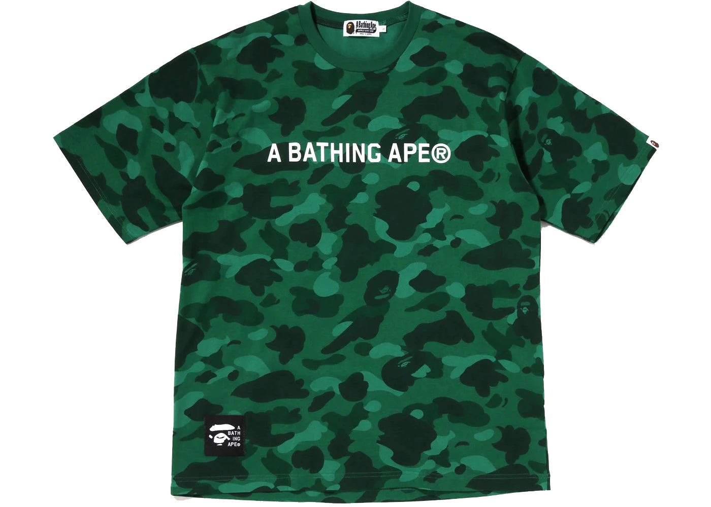 BAPE Color Camo Bathing Ape Relaxed Fit Tee Green