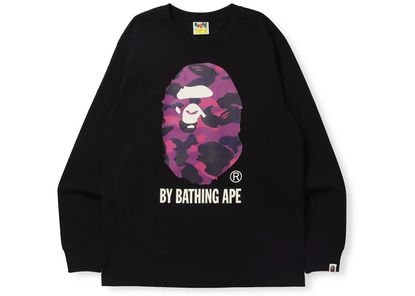 BAPE Color Camo By Bathing Ape (Online Exclusive) L/S Tee (FW21) Black/Purple