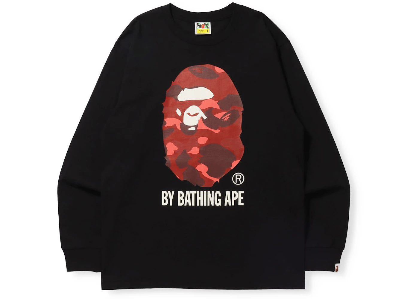 BAPE Color Camo By Bathing Ape (Online Exclusive) L/S Tee (FW21) Black/Red