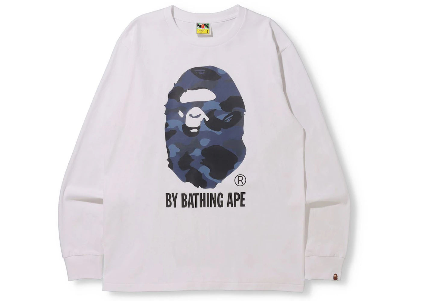 BAPE Color Camo By Bathing Ape (Online Exclusive) L/S Tee (FW21) White/Navy