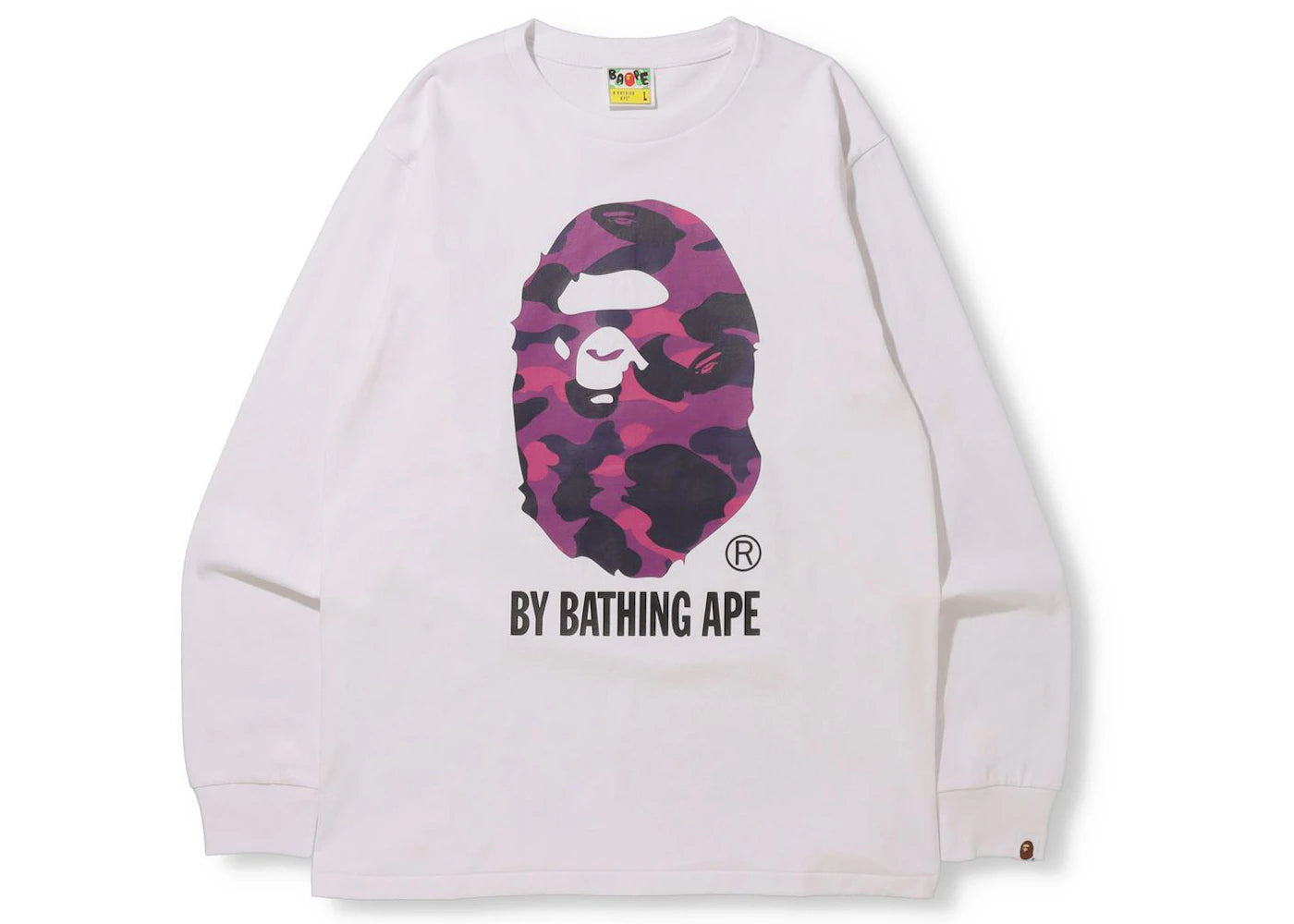 BAPE Color Camo By Bathing Ape (Online Exclusive) L/S Tee (FW21) White/Purple