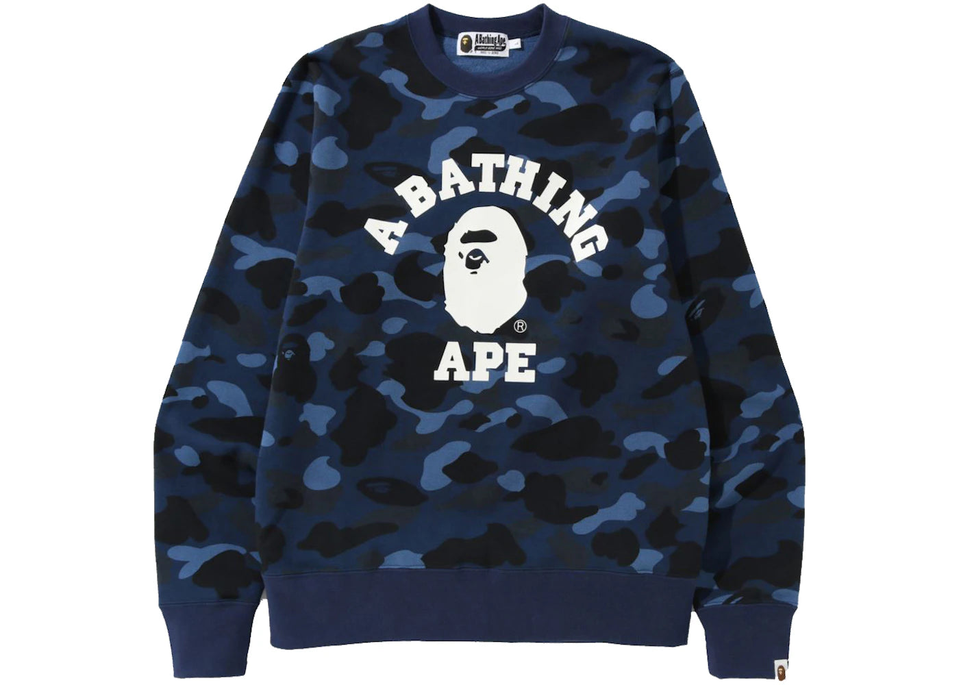 BAPE Color Camo College Crewneck (SS22) Navy