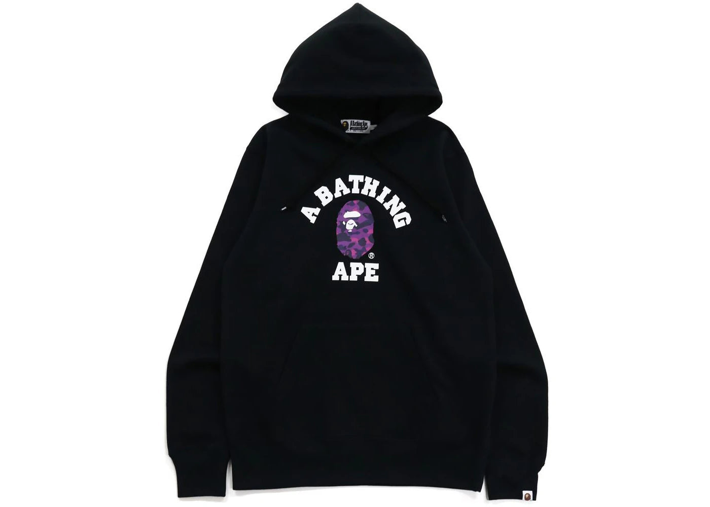BAPE Color Camo College Pullover Hoodie (FW21) Black/Purple