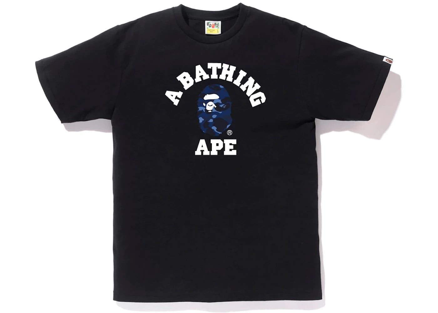 BAPE Color Camo College Tee Black/Blue