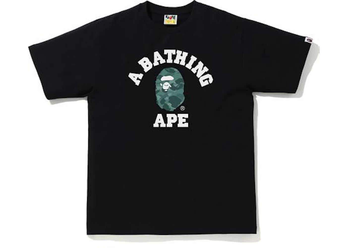 BAPE Color Camo College Tee Black/Green