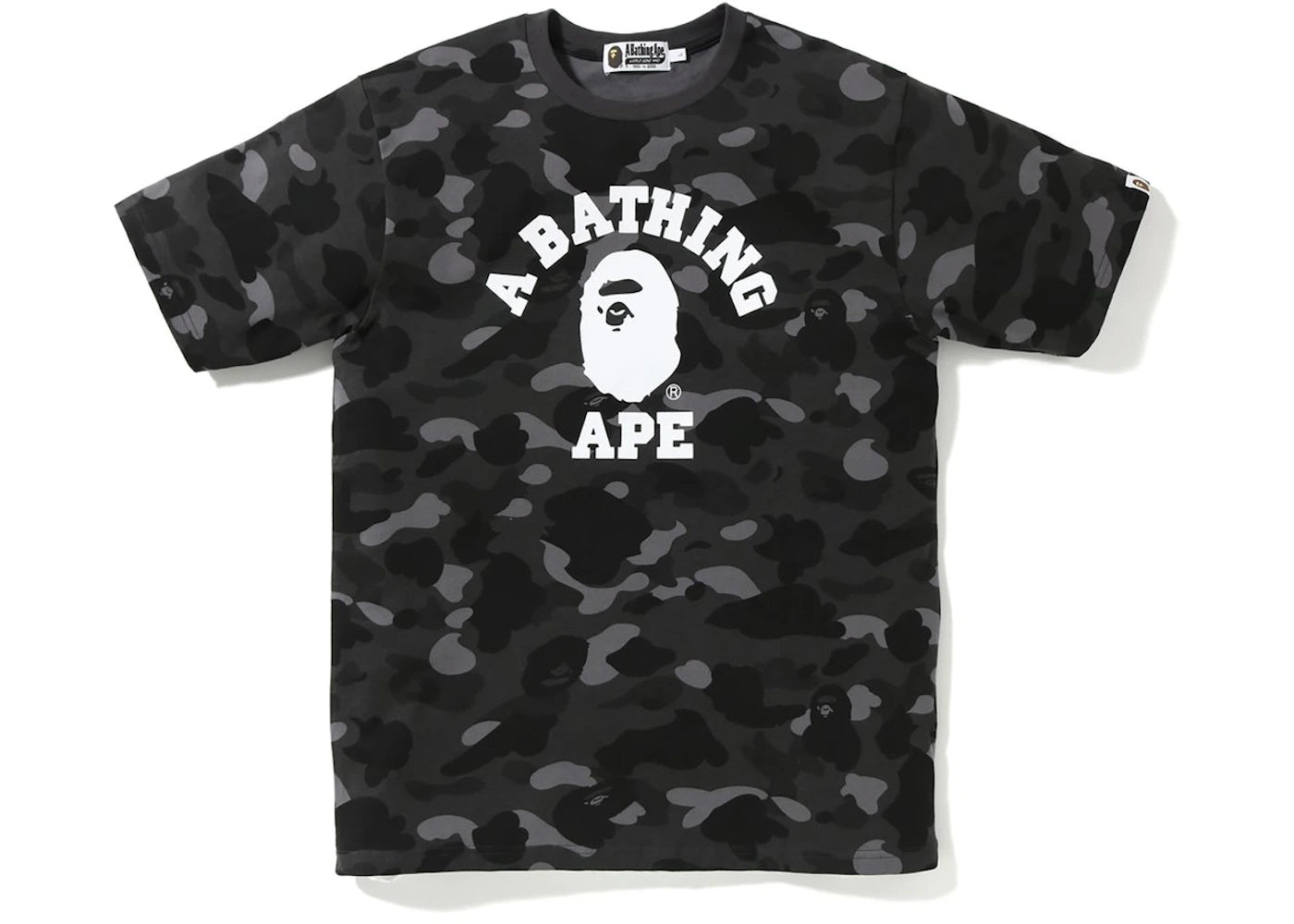 BAPE Color Camo College Tee Black