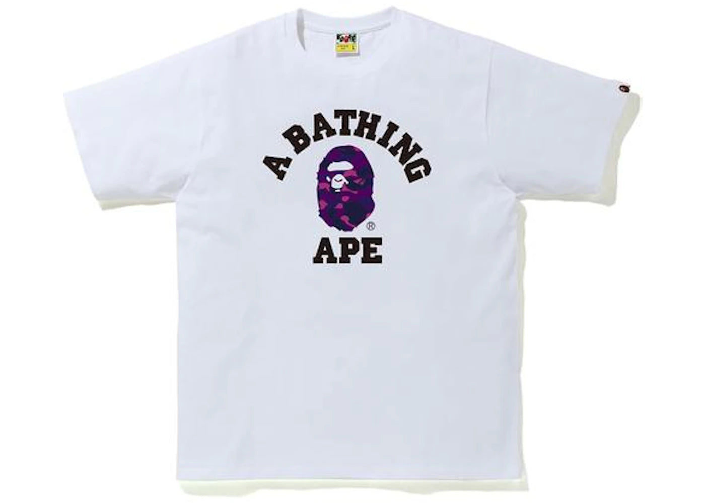 BAPE Color Camo College Tee (FW20) White/Purple