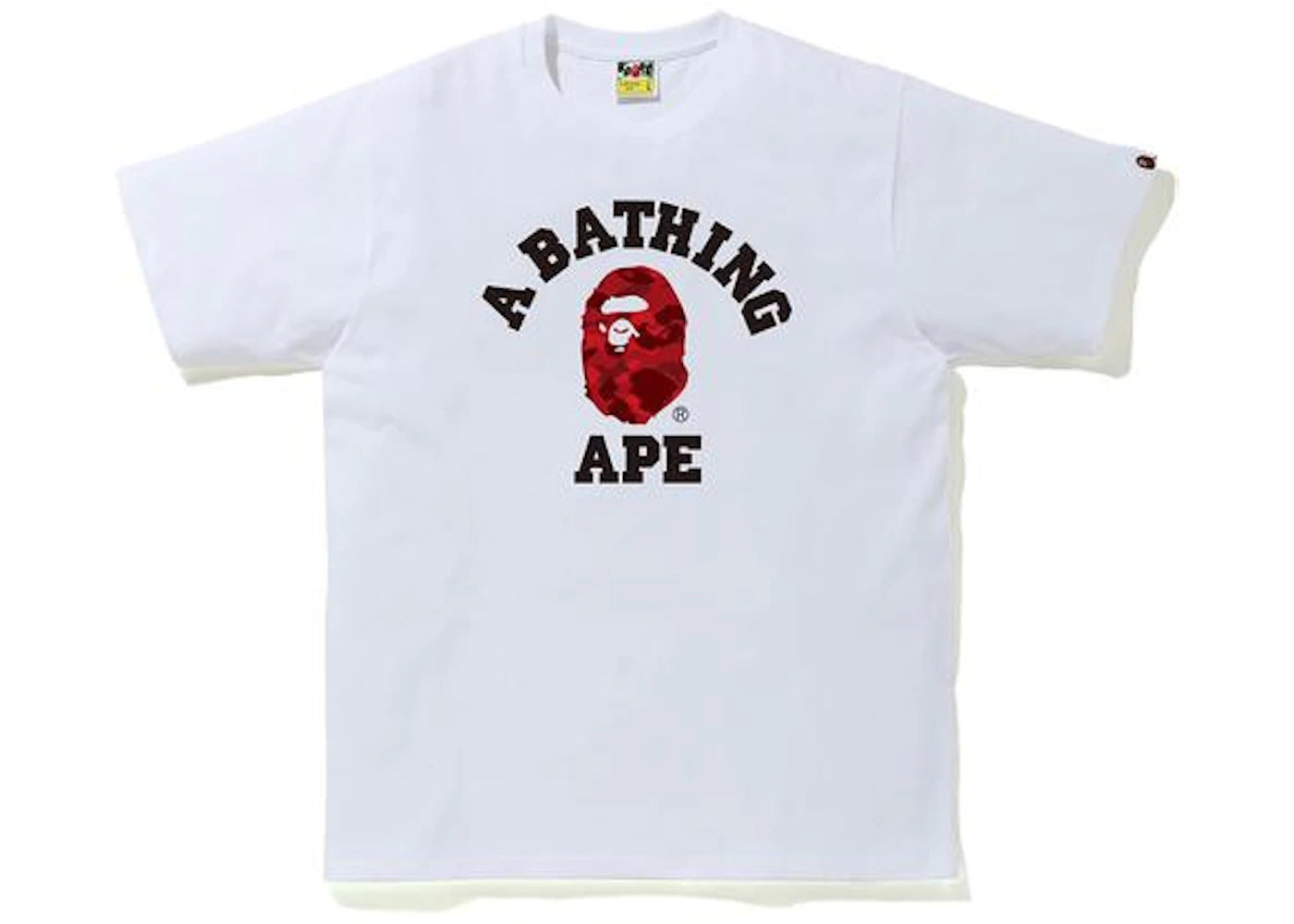 BAPE Color Camo College Tee (FW20) White/Red