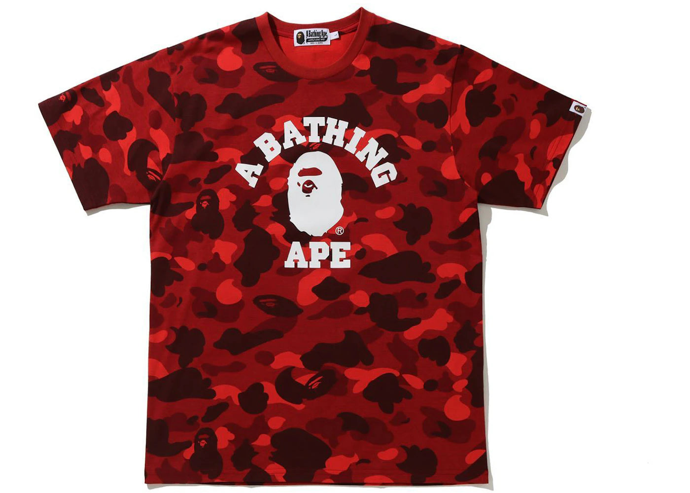 BAPE Color Camo College Tee (SS21) Red