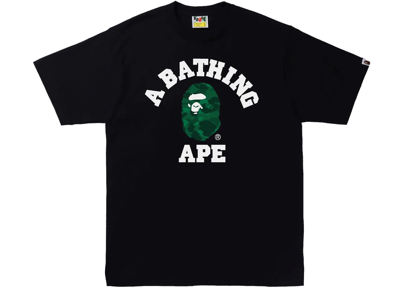 BAPE Color Camo College Tee (SS22) Black/Green