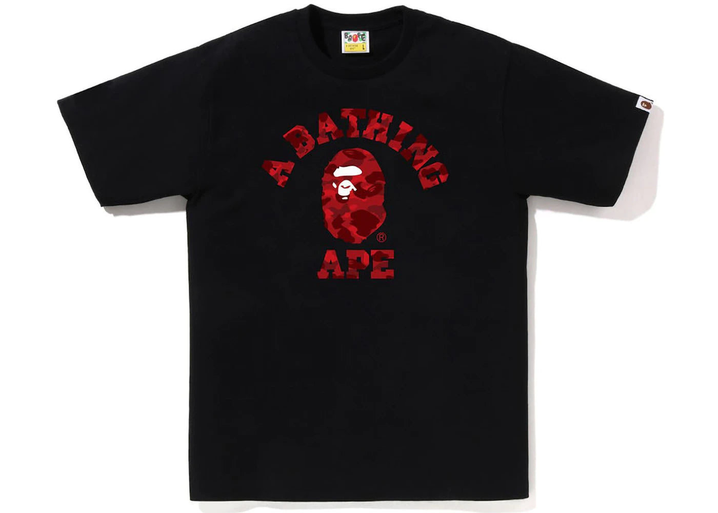 BAPE Color Camo College Tee (SS23) Black Red