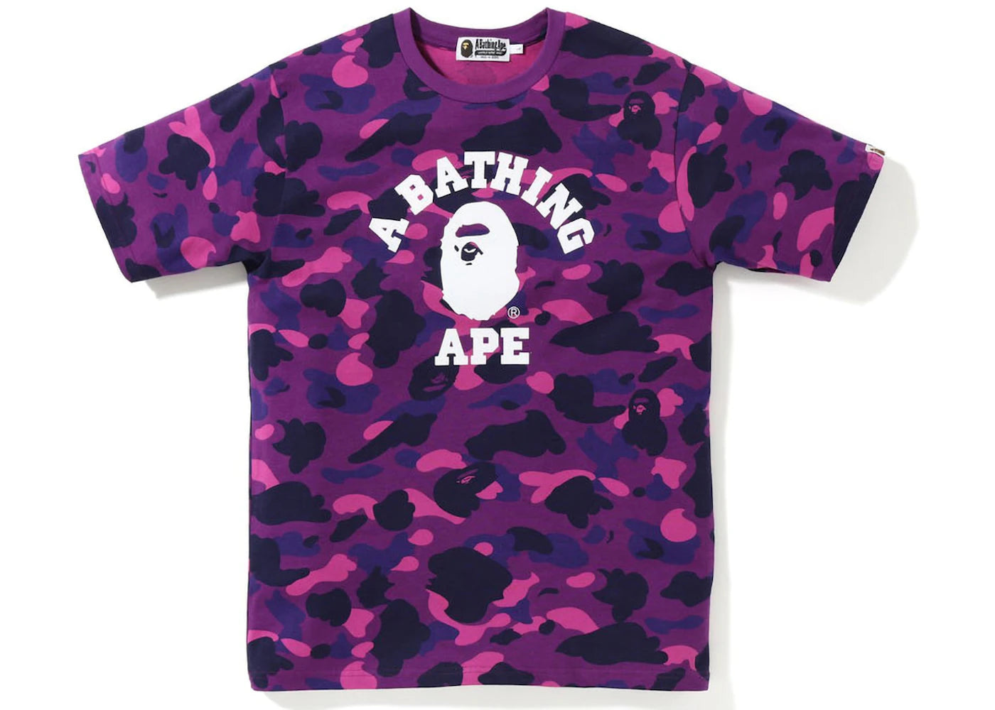 BAPE Color Camo College Tee (SS23) Purple