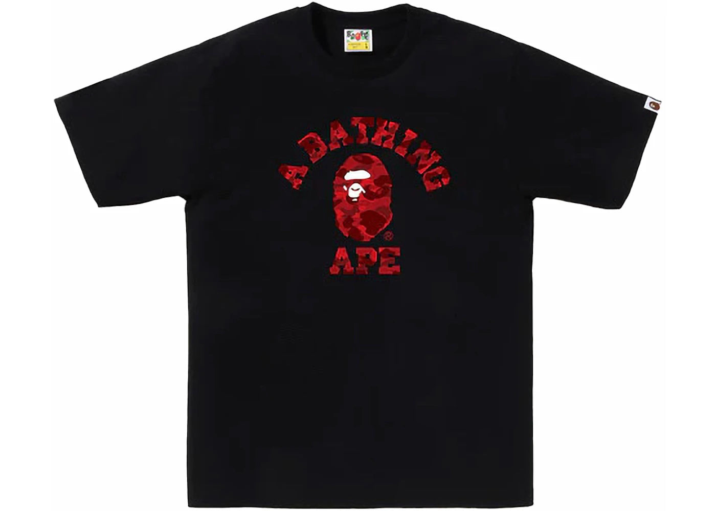 BAPE Color Camo College Tee (SS24) Black/Red