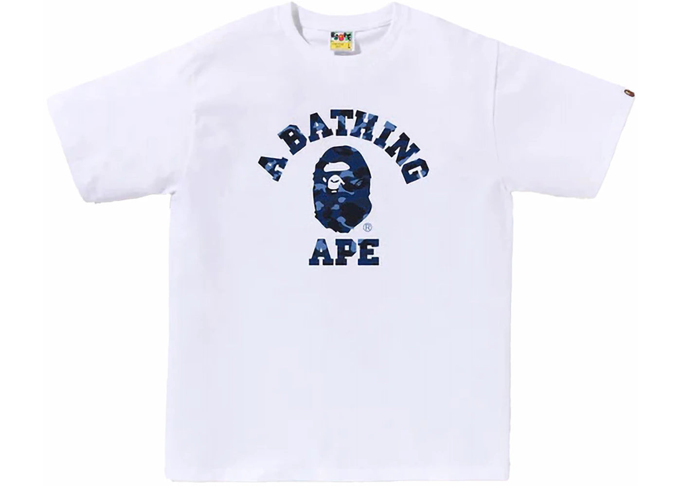 BAPE Color Camo College Tee (SS24) White/Navy