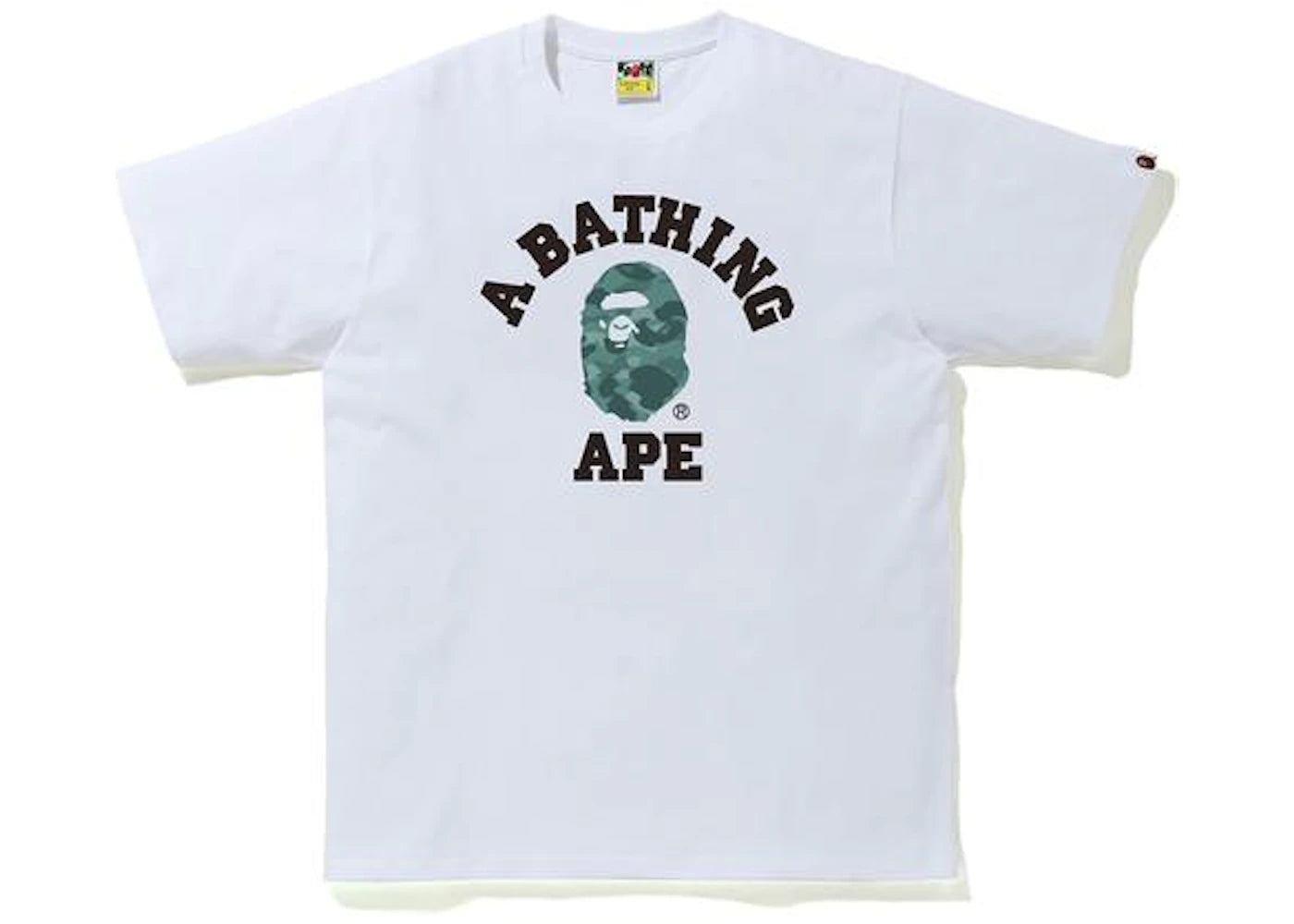 BAPE Color Camo College Tee White/Green
