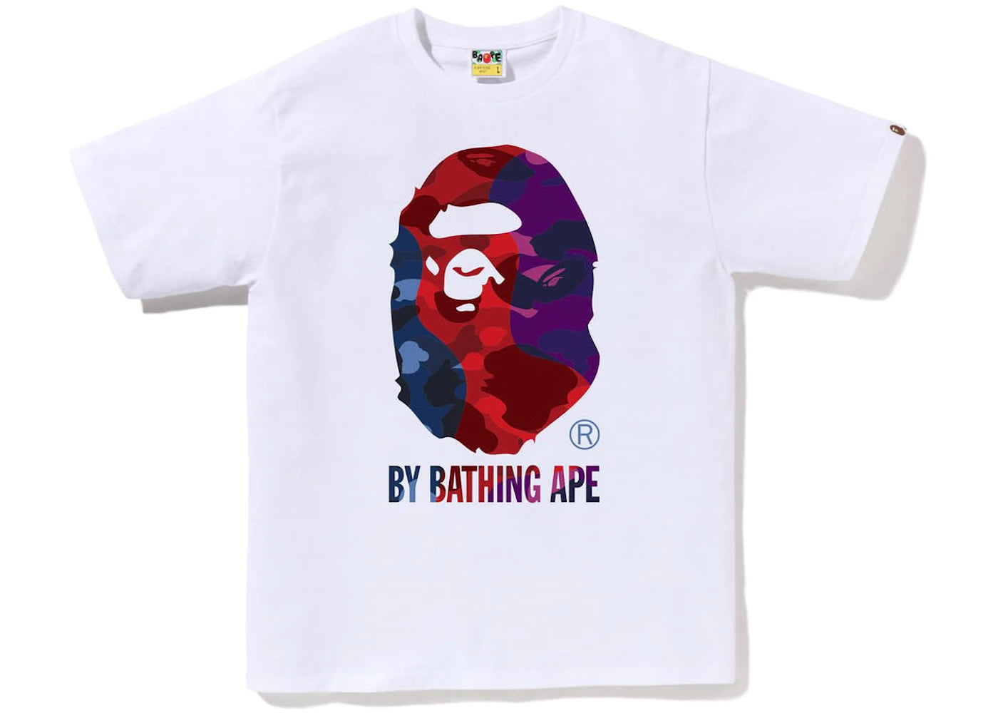 BAPE Color Camo Crazy By Bathing Ape Tee White