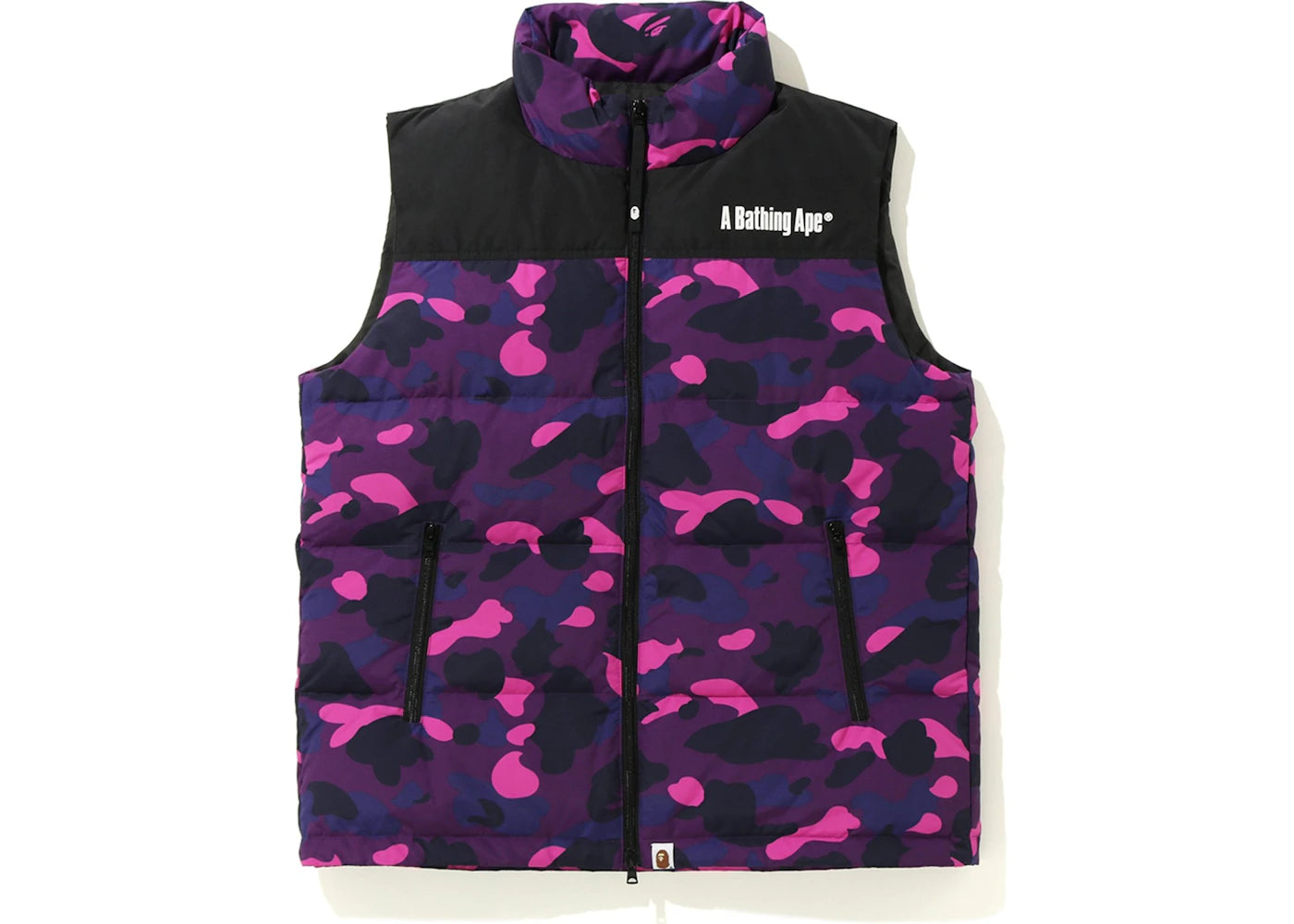 BAPE Color Camo Down Vest (FW19) Purple