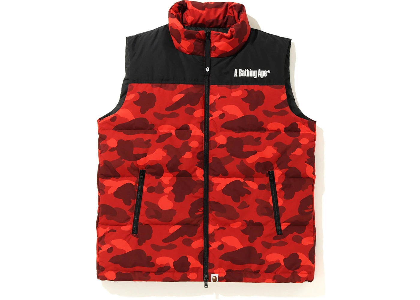 BAPE Color Camo Down Vest (FW19) Red