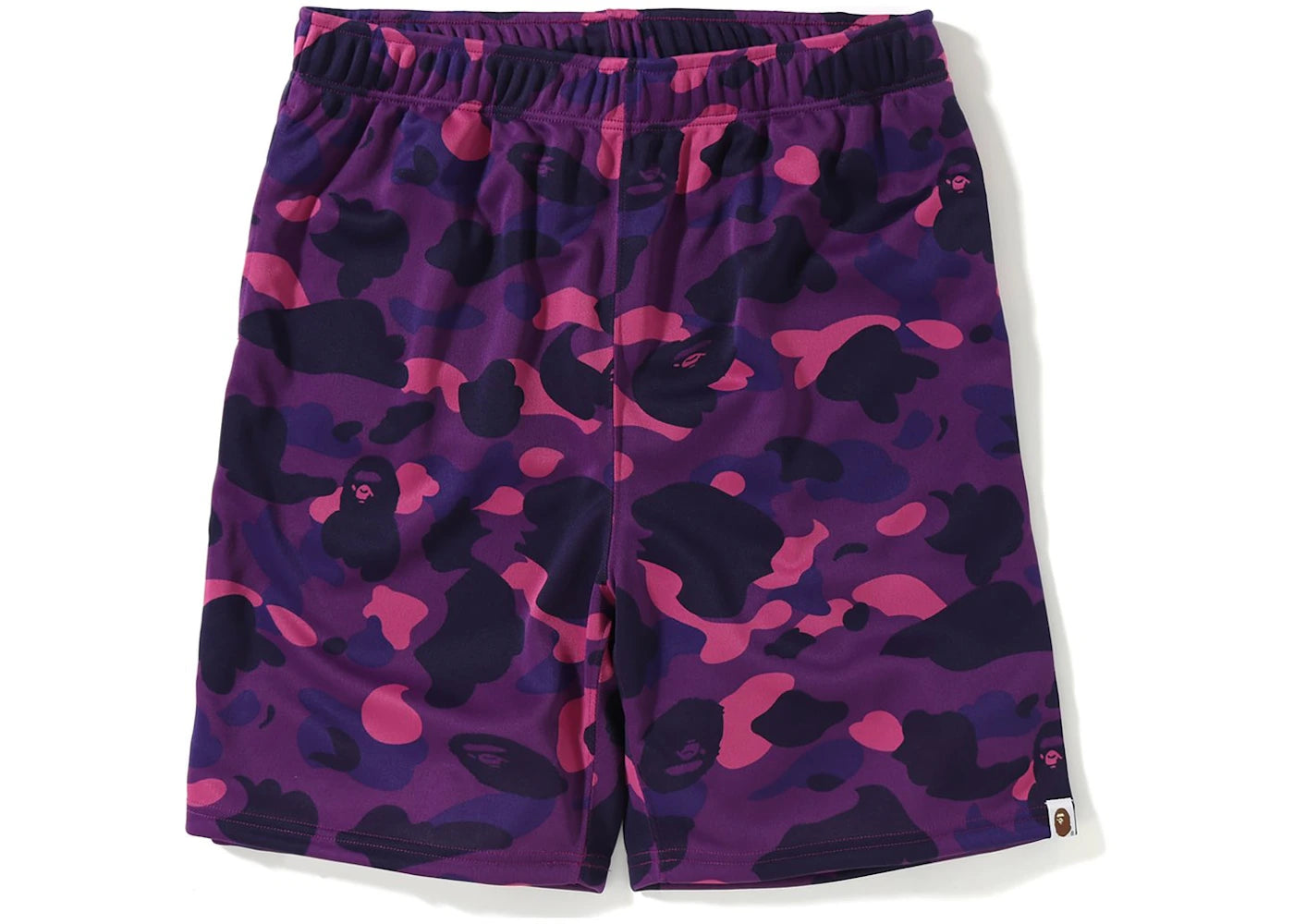 BAPE Color Camo Jersey Shorts Purple