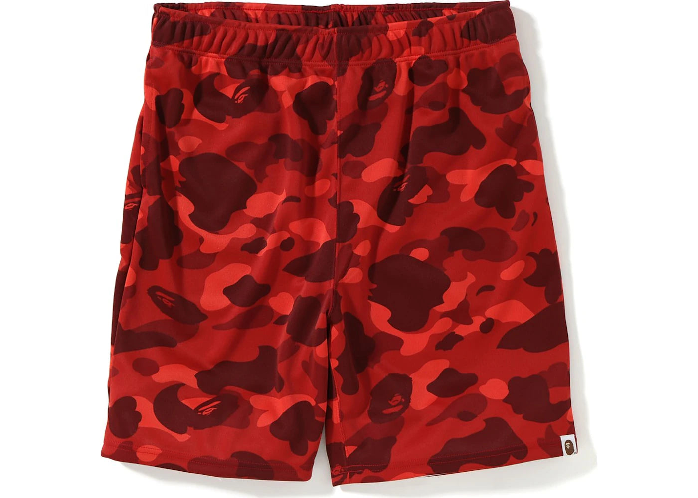 BAPE Color Camo Jersey Shorts Red