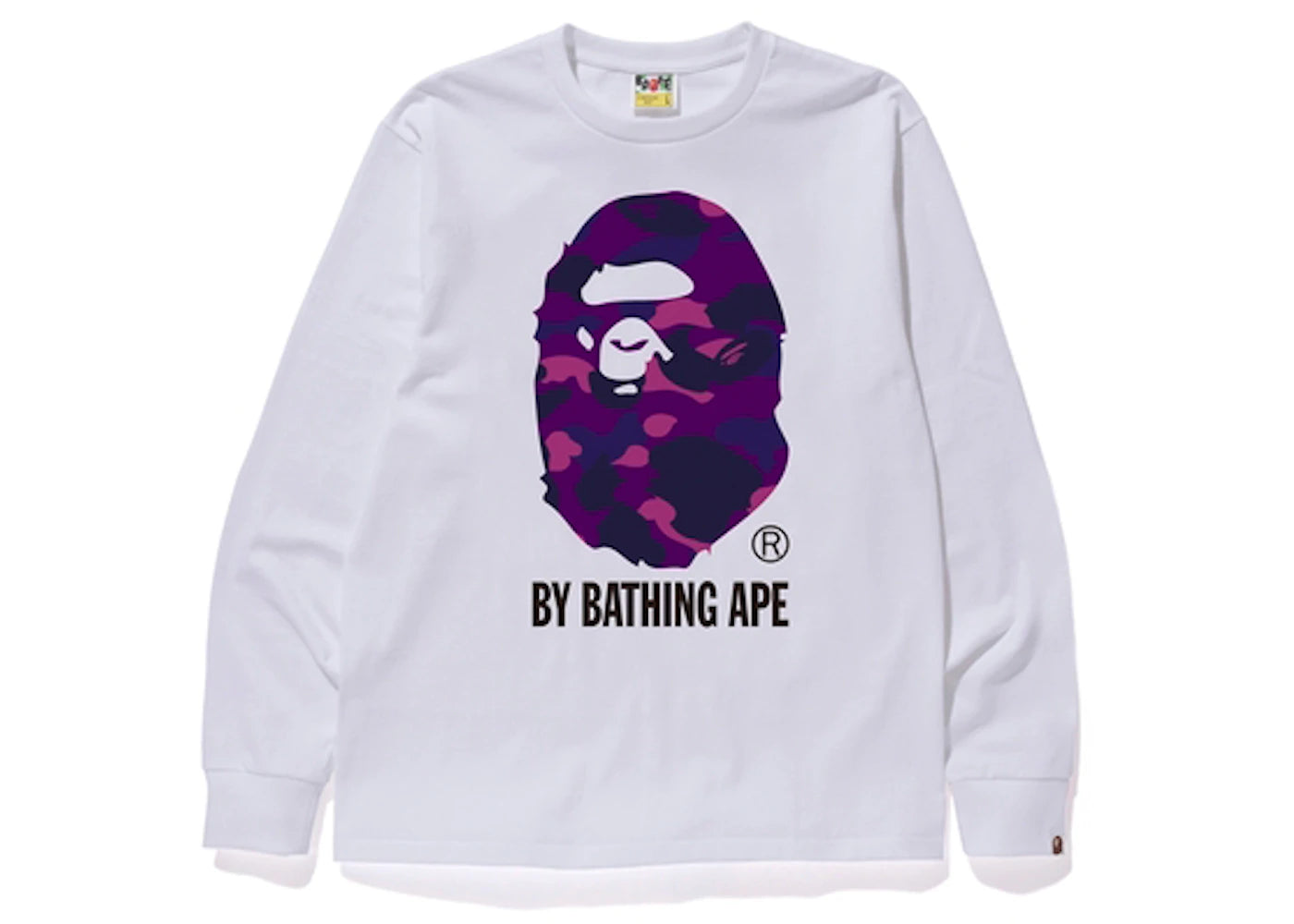 BAPE Color Camo L/S Tee White/Purple