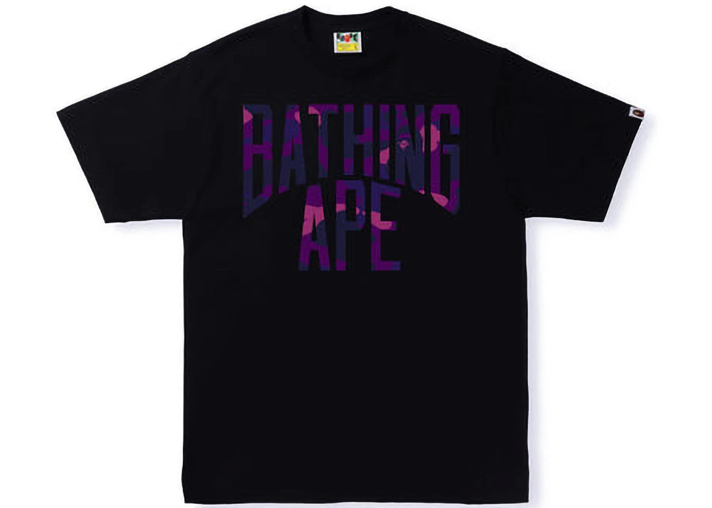 BAPE Color Camo NYC Logo Tee (SS22) Black Purple