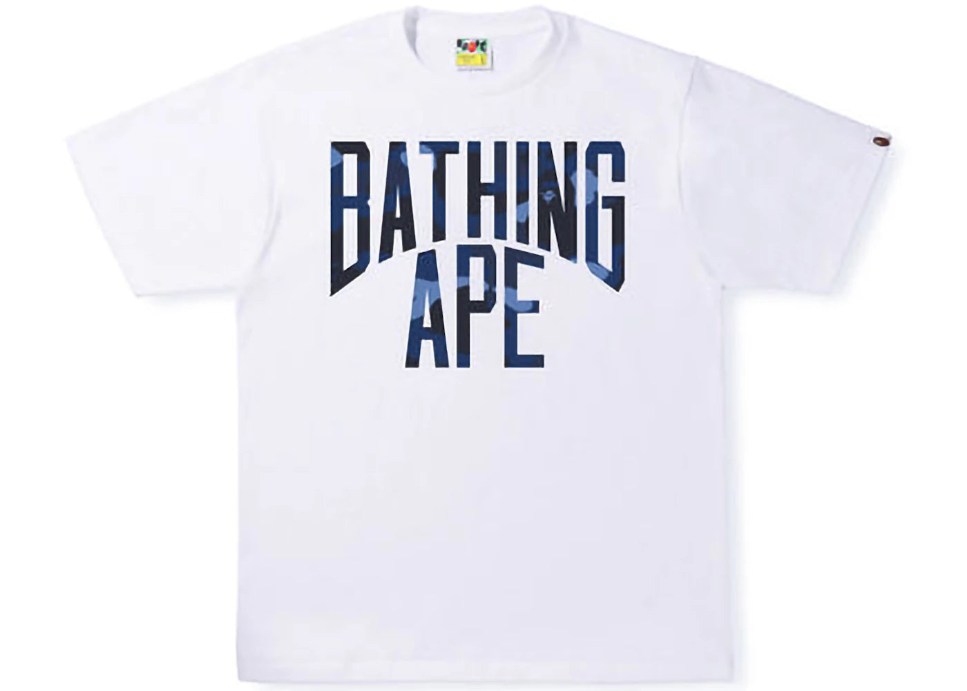 BAPE Color Camo NYC Logo Tee White/Navy
