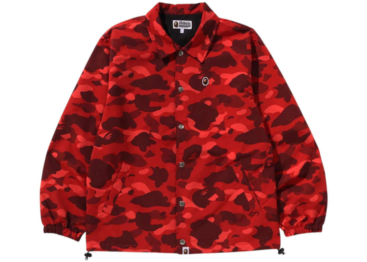 BAPE Color Camo One Point Coach Jacket Red