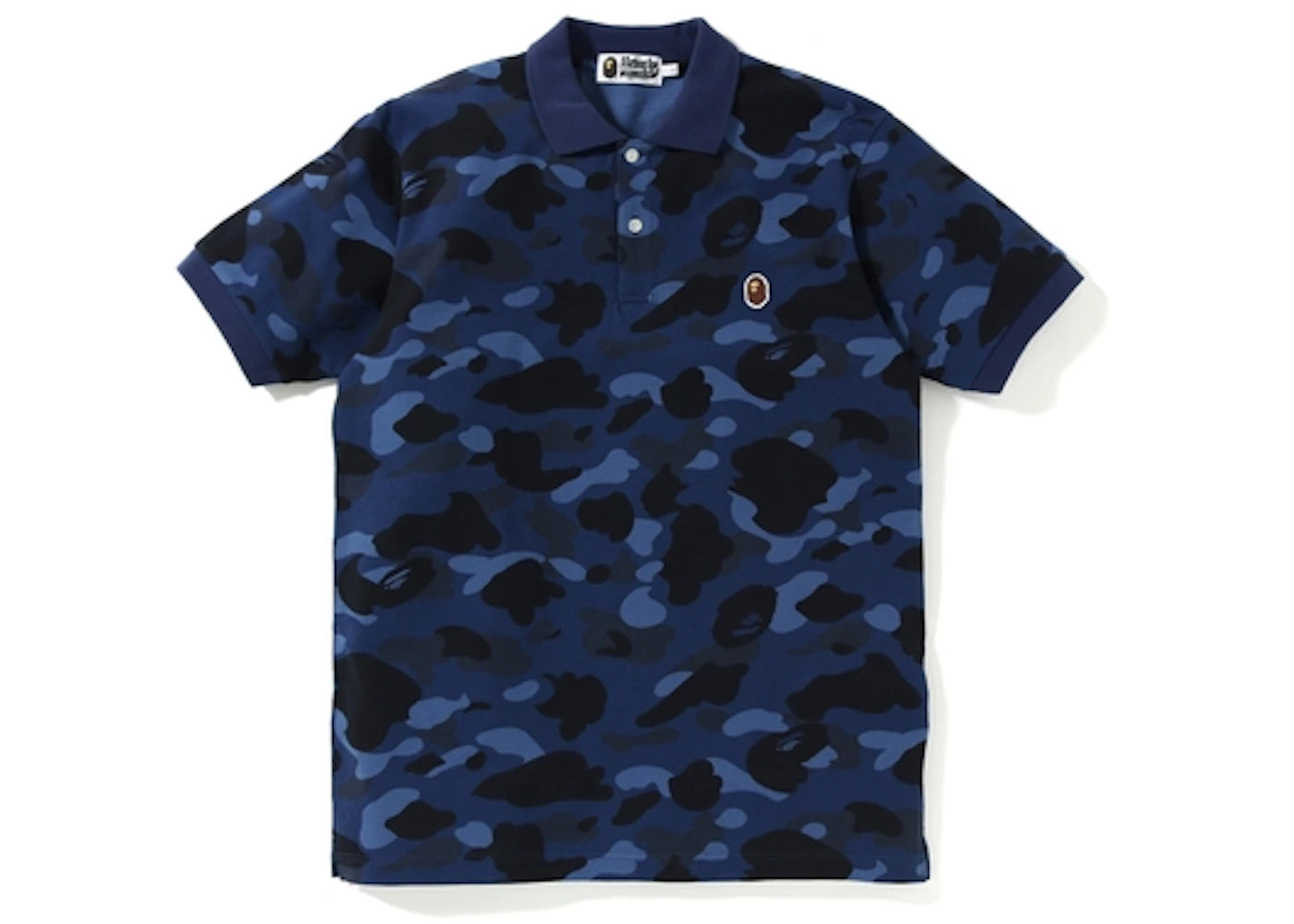BAPE Color Camo One Point Polo Blue