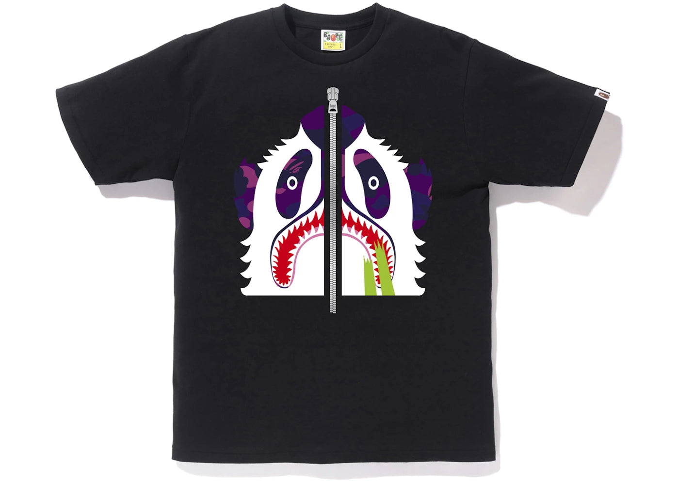 BAPE Color Camo Panda Tee Black/Purple