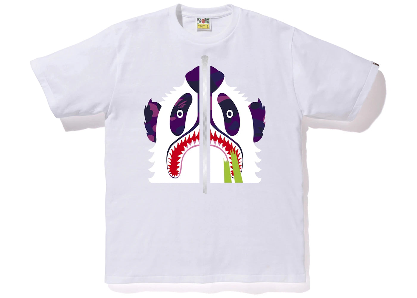 BAPE Color Camo Panda Tee White/Purple