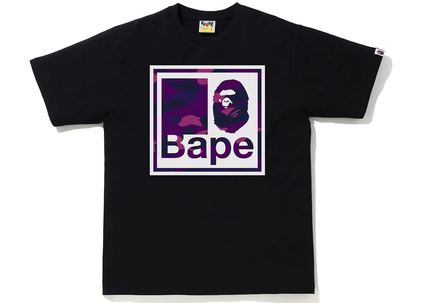 BAPE Color Camo Quadrangle Tee Black/Purple