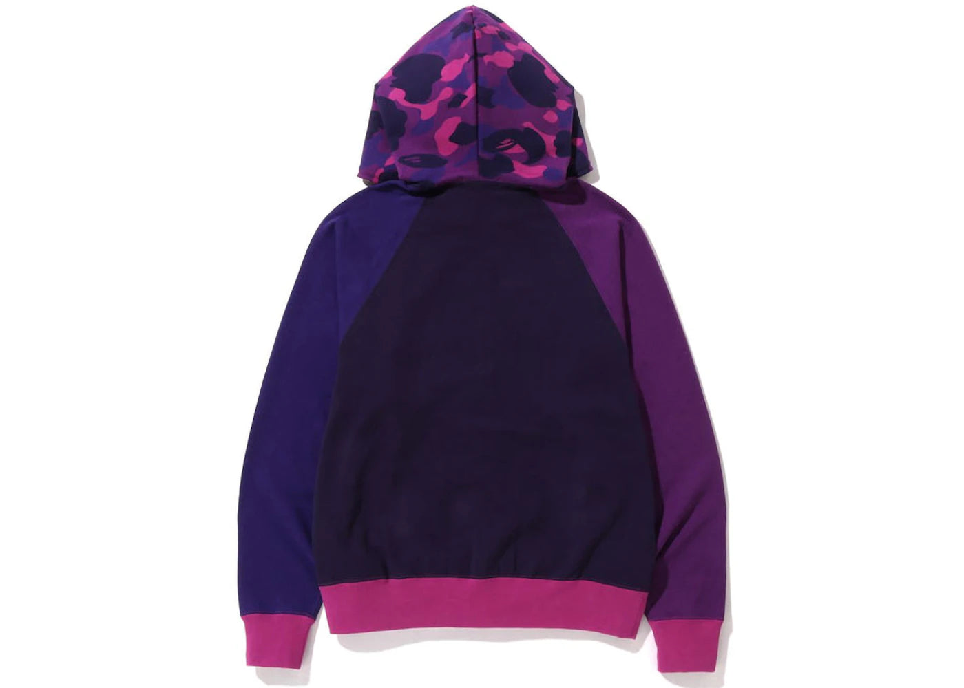 BAPE Color Camo Relaxed Fit Full Zip Hoodie Purple