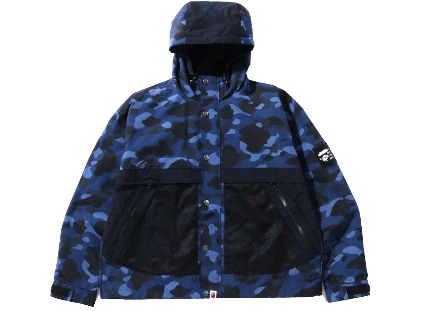 BAPE Color Camo Relaxed Fit Hoodie Jacket Navy