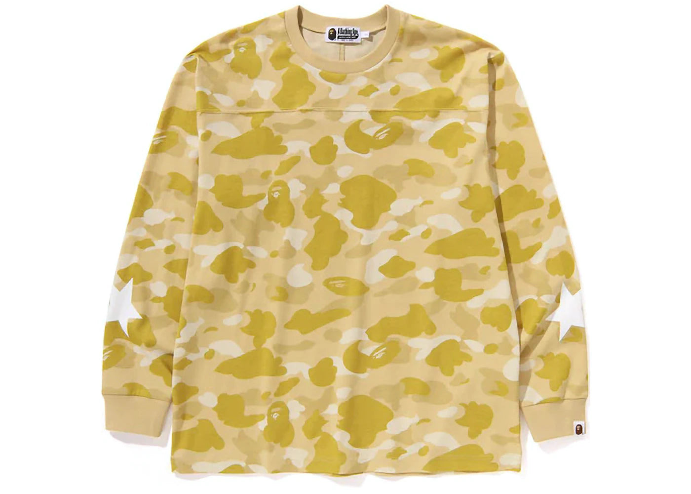BAPE Color Camo Relaxed Fit L/S Tee Yellow